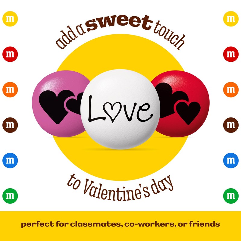 M&M’S Heart Party Favors, Set of 30, Milk Chocolate Valentine’s