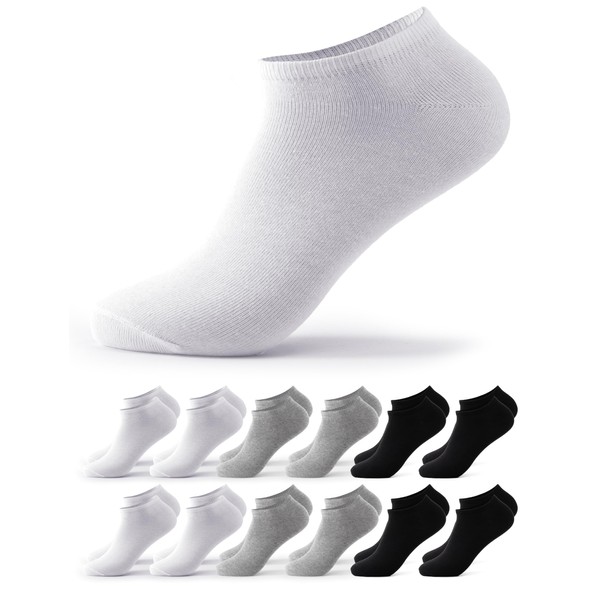 Occulto Men's & Women's Trainer Socks Pack of 6, Pack