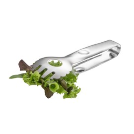 APS Tidlos Salad Tongs Total Length: 22 cm Stainless Steel Highly Polished Slotted on One Side Shovel Dimensions: 5 x 2 cm