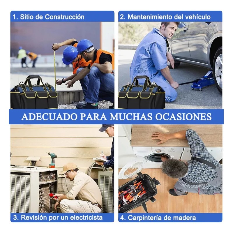 Husky Organizadores De Bolsas Herramientas Con Fondo De Plástico