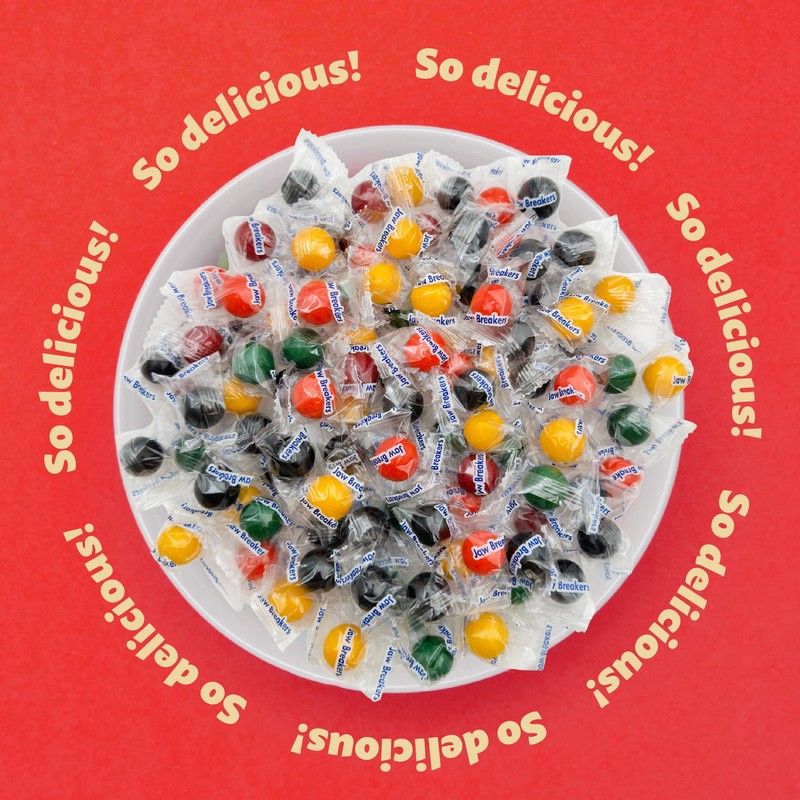 Jaw Breakers Hard Candy | 24-Ounce Pack | Assorted Fruit