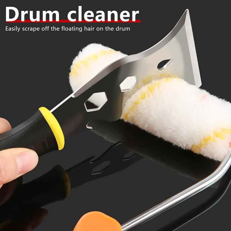 Paint Scraper Tool with Nylon Brush Paint Scrubbing (3Pcs Mixed),