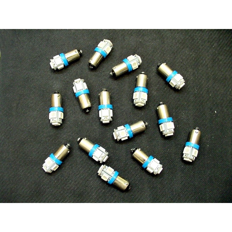 Lumiglow 15 COOL Blue 5 LED Instrument Panel Dashboard Lights