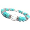 Summer Braces!- Natural Stone Turquoise Crystal Design Bracelet "STONE KITCHEN