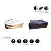 Funda Negra Reversible Para Billar 7 Pies