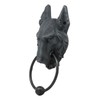 Wolf Moonlit Gargoyle Door Knocker Metal Ring Knocker Ball Sculpture