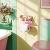 Tindbea Toilet Paper Holder with Phone Shelf, Adhesive or Screw