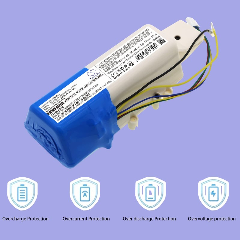 JIAJIESHI Battery Fit for Bissell 2551, 2590, 2593, 2596, CrossWave