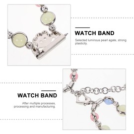 Gatuida 1pc Smartwatch Band Replacement for Night Glow Beaded Strap Fashionable and Comfortable Wristband for Men and Women Material