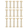 sourcing map 30Pack Brass Chicago Screws, 20x8mm Flat Head Screw