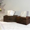 Wooden Tissue Box Cover Kleenexes Box Holder Rectangular Tissue Box