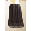 Maritess New S 19" black half slip 5" of lace