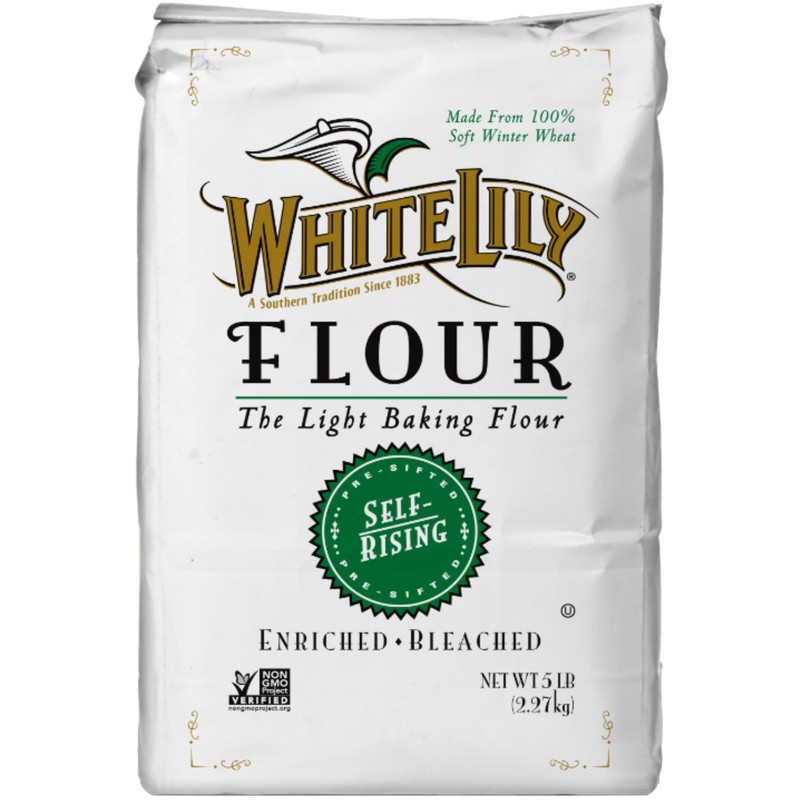White Lily Non-GMO Self-Rising Flour, 5 lb Bag (Pack of