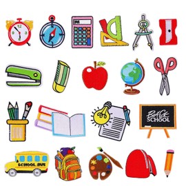 Pack of 20 DIY clothing patches, clothing stickers, children's patches, iron-on patches, embroidered, DIY accessories, patch for clothing, patches, iron-on patches, for T-shirts, jeans, clothing, hat,