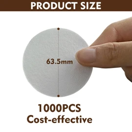 1000 Pcs Round Disposable Coffee Filters Paper Compatible with Aeropress Coffee Makers Bialetti Moka Pot Bialetti Espresso Maker Moka Pot OXO Brew Rapid Brewer