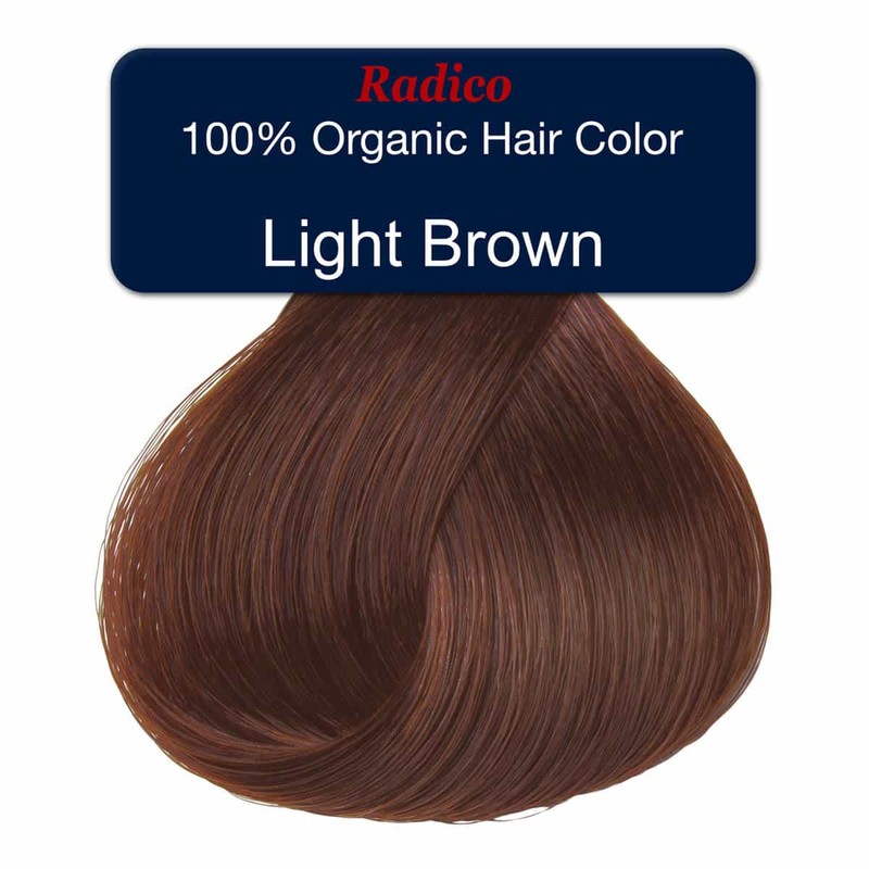 Radico Organic Hair Colour - Light Brown, 100g
