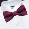BJAINGEXK Men's bow tie, jacquard weave adjustable pre-tie, men's party