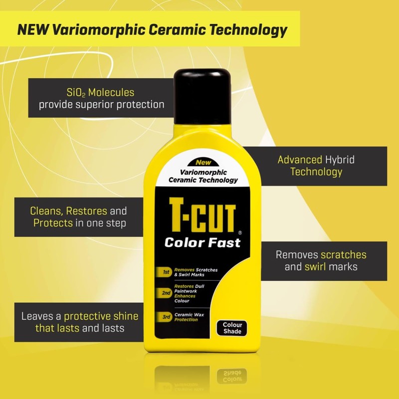 T-Cut Yellow Scratch Remover Color Fast Paintwork Restorer Car Polish