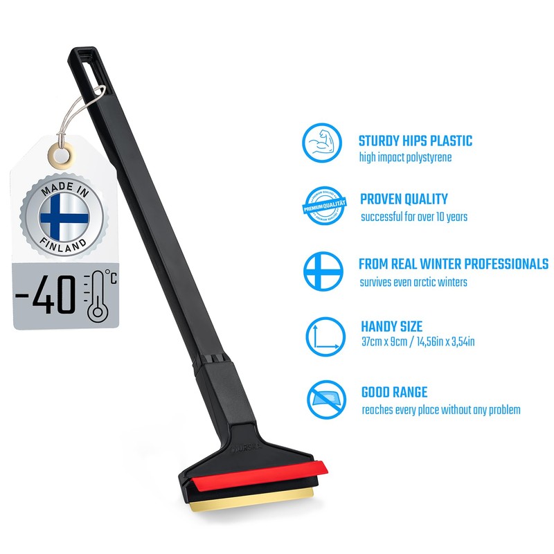 Ice Scraper Brass Blade Car Ice Scraper Long Handle 14,5