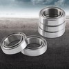 HilBeliFU 10Pcs 10x15x4mm Bearings, Double Shielded 6700ZZ Thin Bearing, Steel