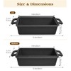 Bachdomc Cast Iron Loaf Pan With Lid, 9×5 in – 2‑in‑1 Heavy‑Duty