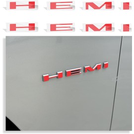Reflective Concepts HEMI Fender Emblem Overlay Decal Stickers for 2020-2022 Charger R/T - (Color: Gloss Red)