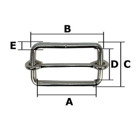 Ichinen Access Family Tool 57150 Single Line Feed (Moving Can) (Inner Width 2.0 inches (50 mm)), Antique Gold, 5 Pieces