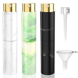 Vitog 10ml Travel Perfume Bottle Refillable - Atomizer Perfume Spray Bottle For Travel Empty Cologne Dispenser Mini Travel Bottle With Funnel,Distributor For Women Men