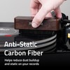 Fluance Vinyl Record Cleaning Brush, Anti-Static Carbon Fiber Brush, Scratch