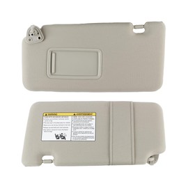 Premium OEM-Style Sun Visor for Nissan Versa 2007-2012 | UV Protection & Integrated Makeup Mirror | Direct Replacement for OE #96401-EL31A Gray (Right)