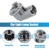 uxcell No.8127512501 Car Tail Lamp Light Bulb Socket Fit for