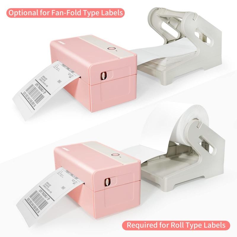 JADENS Label Holder for Rolls and Fan-fold Labels(Label not included):_Black
