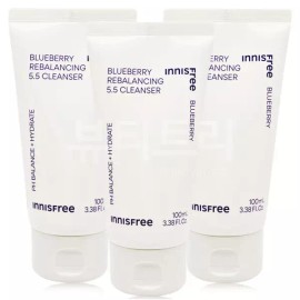 Innisfree 이니스프리 블루베리 리밸런싱 5.5 클렌저 100ml X 3개 Innisfree Blueberry Rebalancing 5.5 Cleanser 100ml x 3