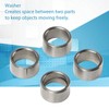 10Pcs Washer Spacer 15mm OD 12mm ID Stainless Steel Hardware