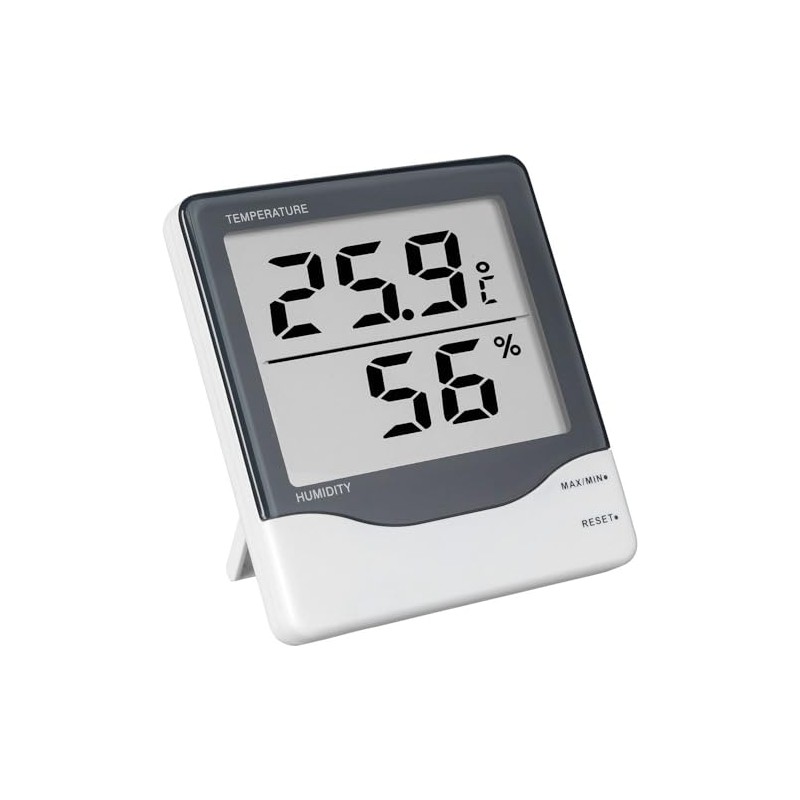 TFA Dostmann Digital Indoor Thermometer with Large Display, 30.5002, Measuring
