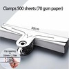 Large Bull Binder Clips Silver - 2 Pcs 11.8 Inch