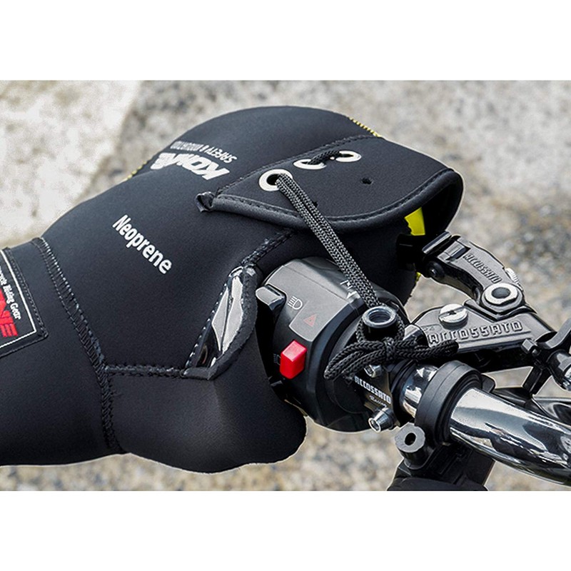 Komine AK-021 345 Neoprene Handle Warmer/Handle Cover for Motorcycle, Solid