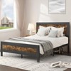 Allewie Heavy-Duty Platform Metal Bed Frame Queen Size with Headboard,