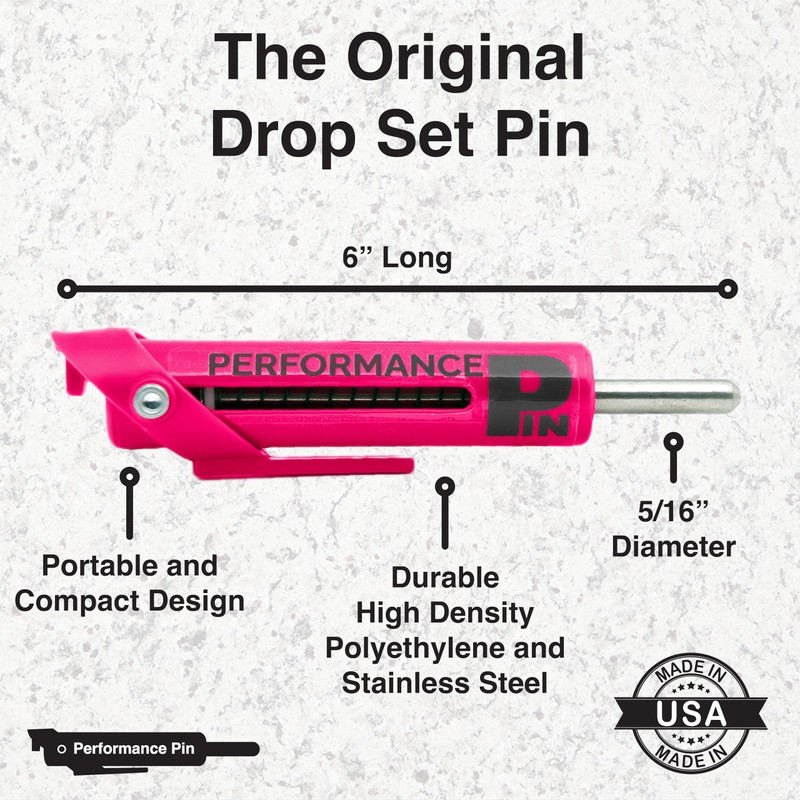 PERFORMANCE PIN The Original Drop Set Pins for Gym |