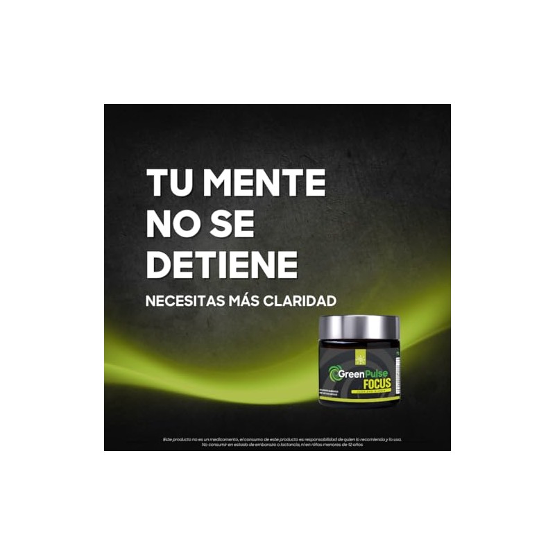 Focus Suplemento Nutricional Claridad y Enfoque | L-Teanina, Bacopa, Rhodiola,