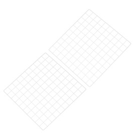 PATIKIL 20"x20" Wire Grid Panel, 2 Pack Board Photo Pictures Memo Display Grid Panels Hanging Organizer Wall Decorative Panel for Home Office Wedding, White