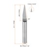 uxcell Wood Engraving Bit Solid Carbide 3.175mm 1/8" Shank, 20