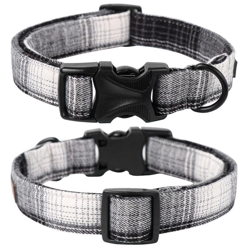 Lionet Paws Gird Dog Collar with Plastic Buckle, Cotton Fall