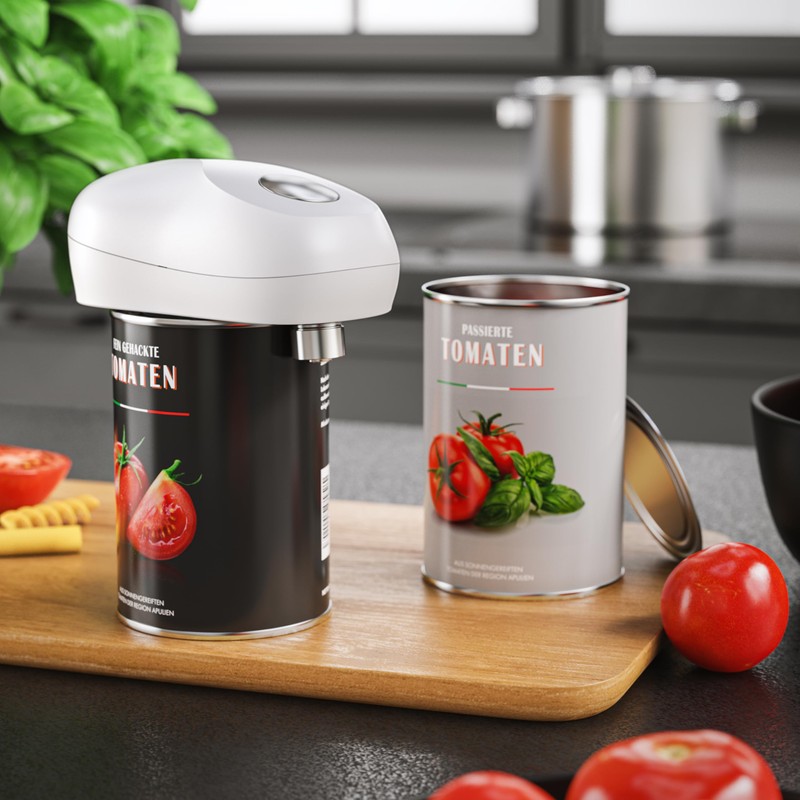 Arendo - One Touch electric can opener - with automatic