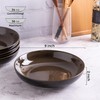 LERATIO Large Pasta Bowls,38oz Ceramic Pasta Bowls,9.0" Reactive Glaze Pasta