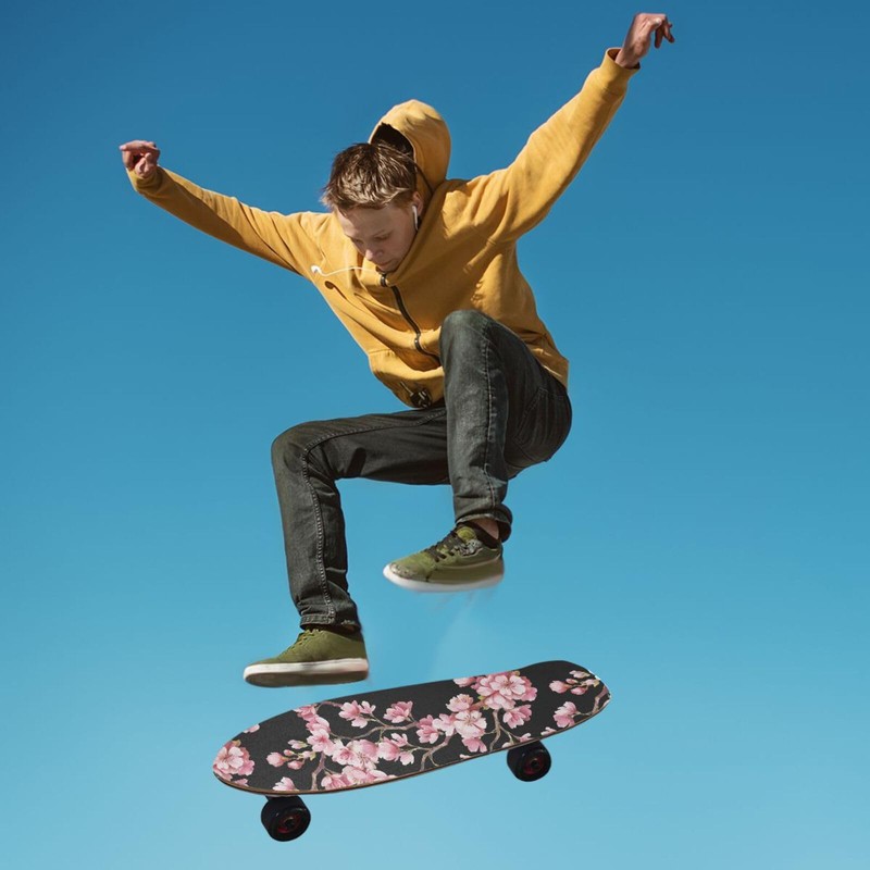Skateboard Grip Tape Sheet Design Deck Longboard Griptape Pink Cherry
