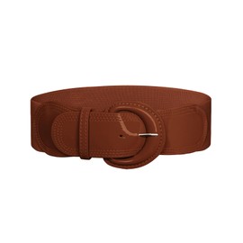 GRACE KARIN Brown Belt Women 2024 Fashion Wide Stretchy Belt Casual Stretchy Belt for Dress XL