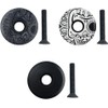 Black Bicycle Front Fork Top Cap, Bicycle Headset Cap and