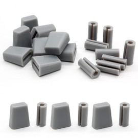 Kyuionty 60 Pcs Kitchen Sink Wire Protective Rack Feet, Kitchen Sink Rack Feet with Grid Bumper Replacement Protector Parts Feet for Sink Grid Kitchen Sink Rack (Gray)