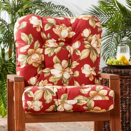 South Pine Porch Outdoor 38x21-inch Seat/Back Combo Chair Cushion, 1 Count (Pack of 1), Roma Floral